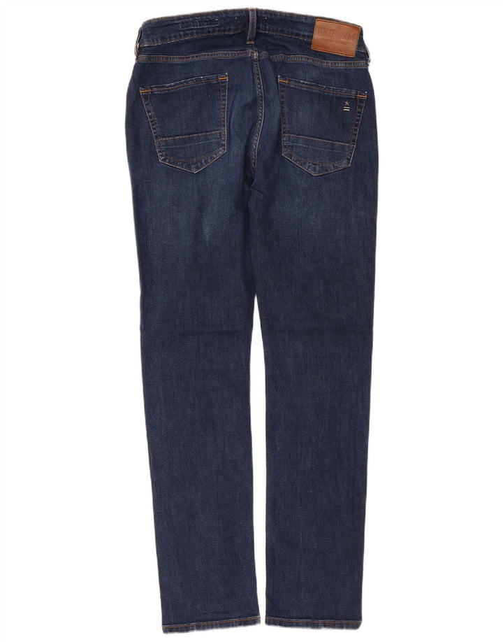 Uniform Jeans Slim Homme W32 L30 Bleu Marine Coton
