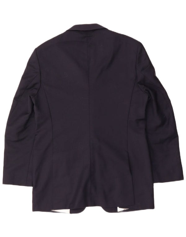 Zara Veste Blazer 2 Boutons Homme EU 54 XL Bleu Marine