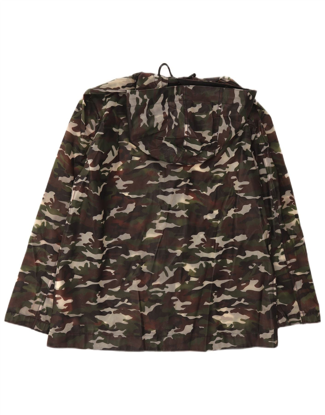 ZARA Veste militaire à capuche pour femme UK 14 Medium Khaki Camouflage