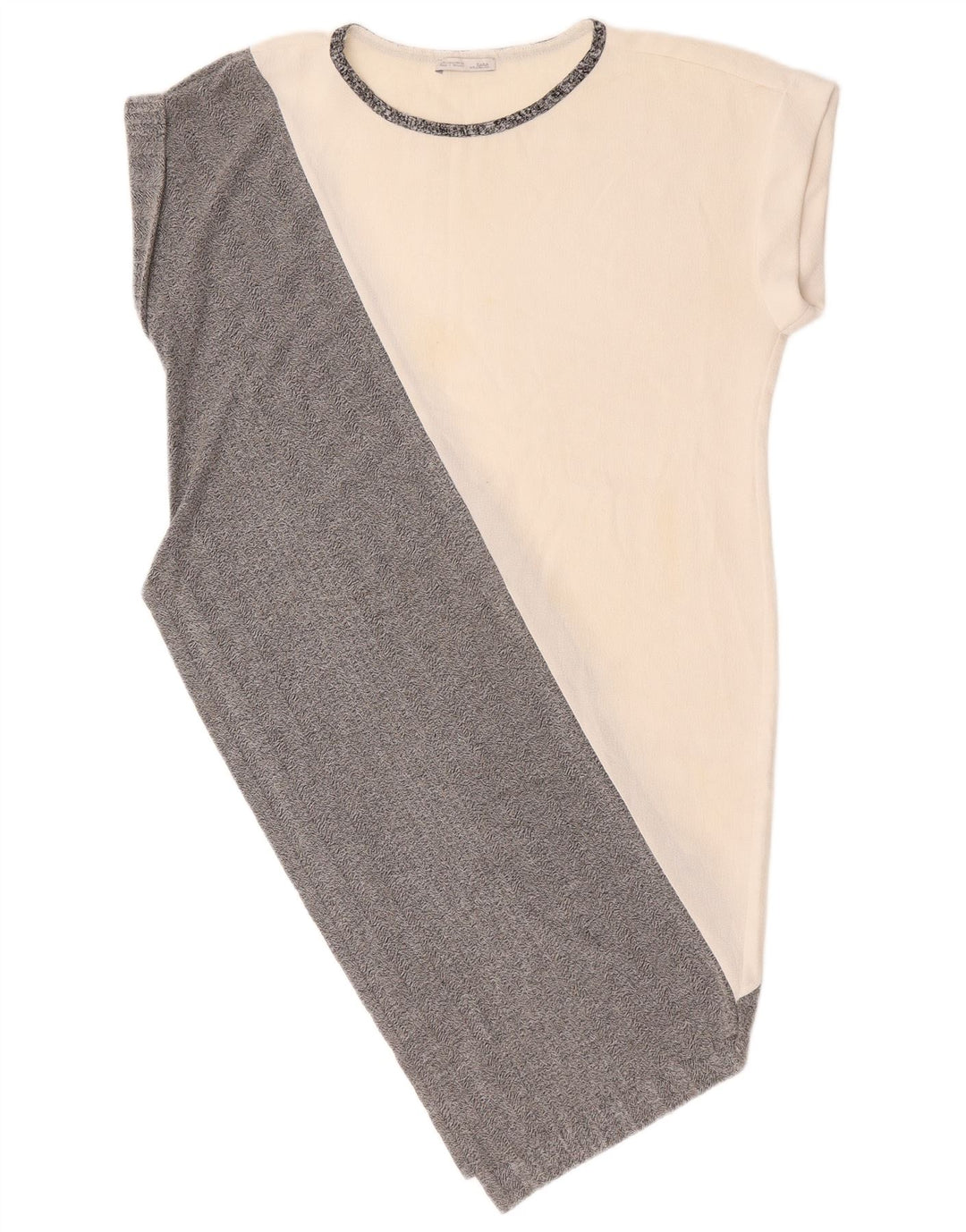 Zara Robe asymétrique pour femme UK 16 Large White Colourblock