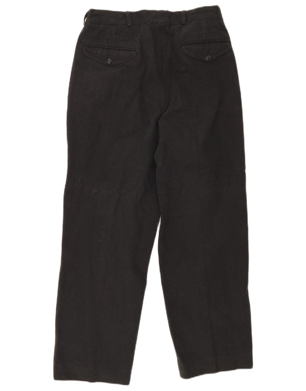 J.E. Mc Collum Pantalon Chino Pegged Homme IT 46 Small W30 L28 Coton Noir