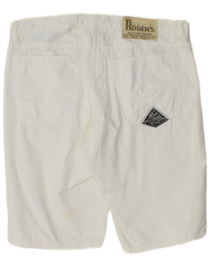 Roy Rogers Short décontracté pour homme IT 48 Medium W34 Blanc Coton