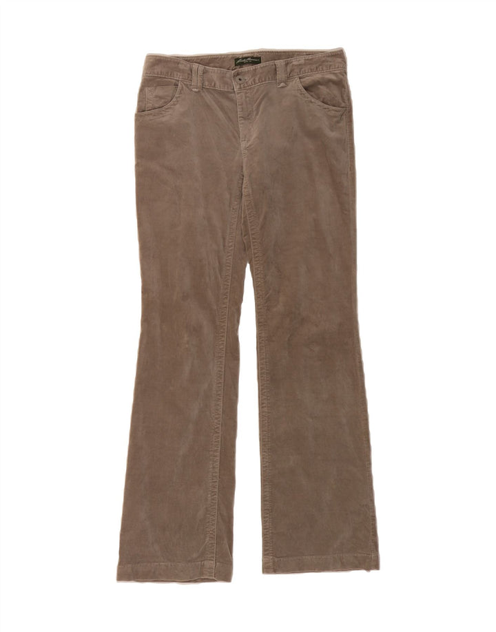 EDDIE BAUER Womens Bootcut Casual Trousers US 8 Medium W30 L32 Grey Cotton Vintage Eddie Bauer and Second-Hand Eddie Bauer from Messina Hembry 