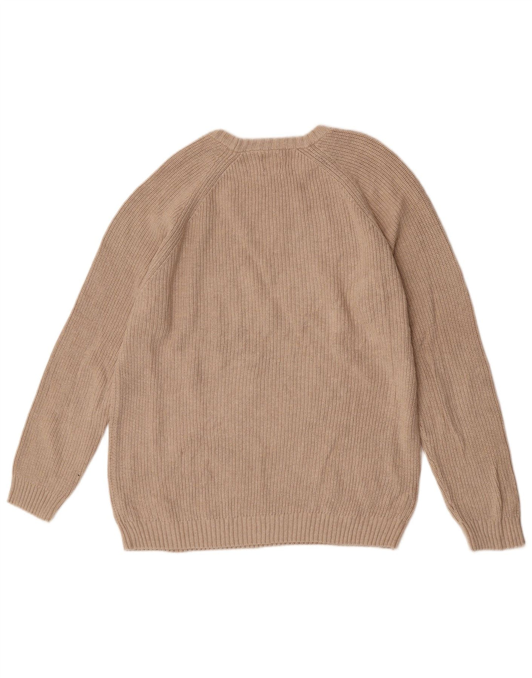 Zara Pull à col rond en coton beige moyen pour homme