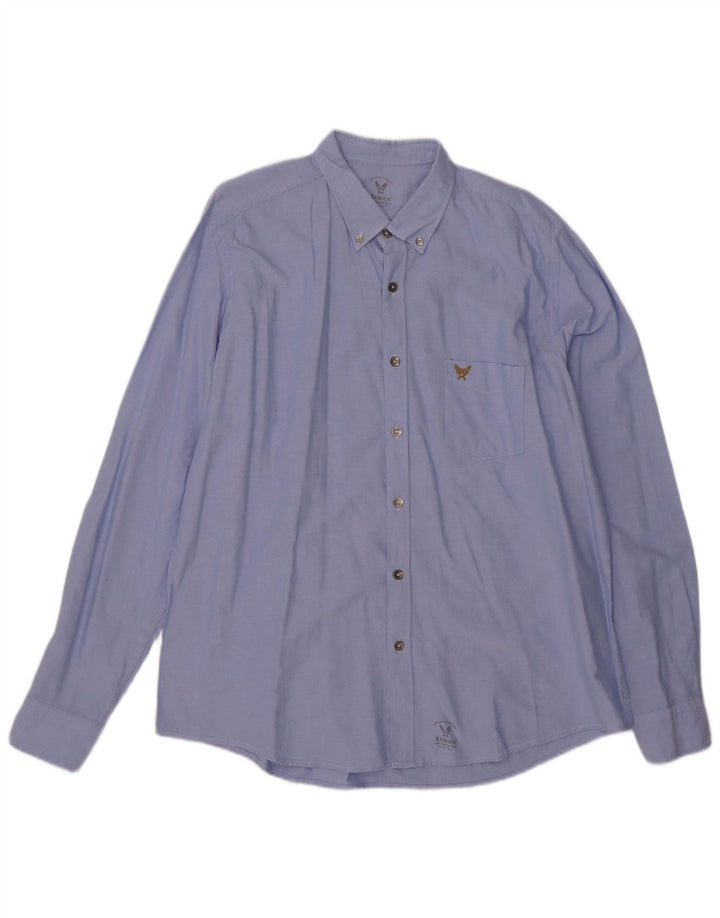 Chemise homme Avirex 2XL coton bleu