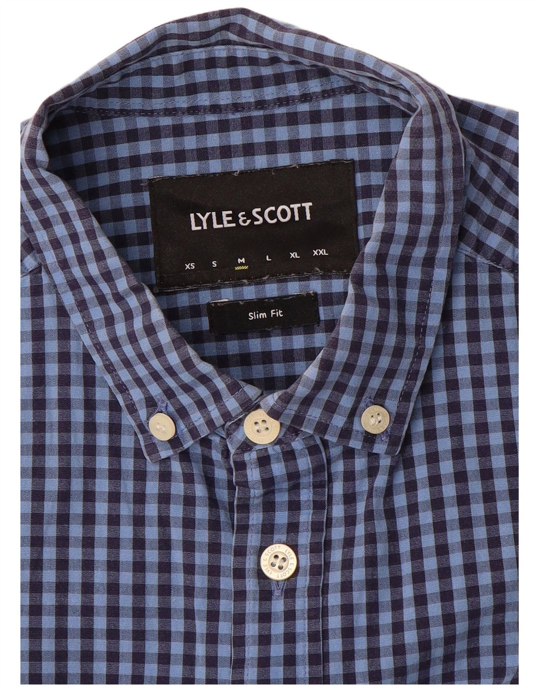 Lyle & Scott Chemise Slim Homme Bleu Moyen Vichy