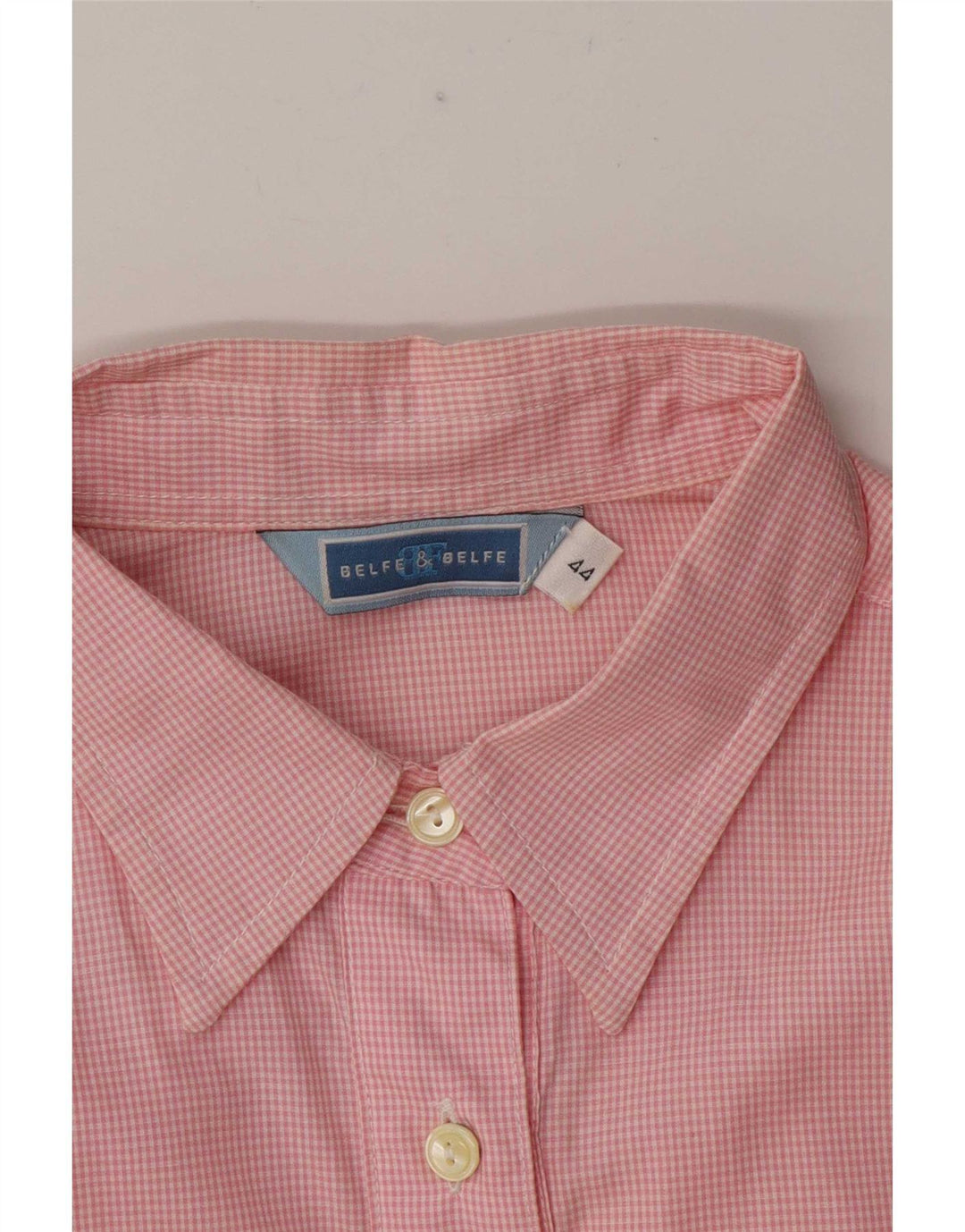 Belfe & Femme Chemise Oversize IT 44 Vichy Rose Moyen