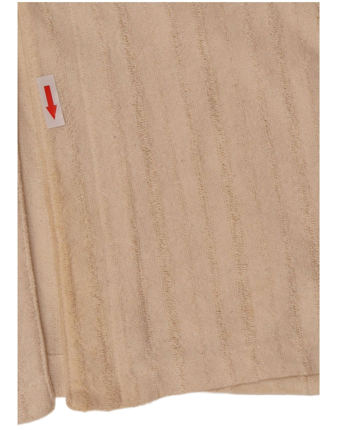 Mills Gilet Femme UK 16 Large Coton Rayé Blanc Cassé