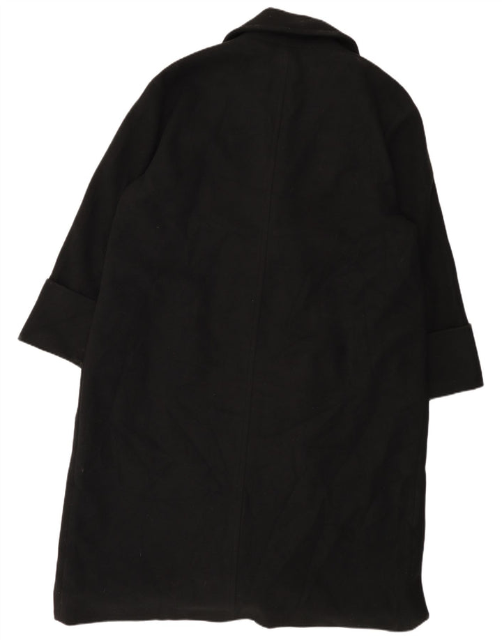 John Lewis Manteau surdimensionné à double boutonnage pour femme UK 18 XL Noir Polyester