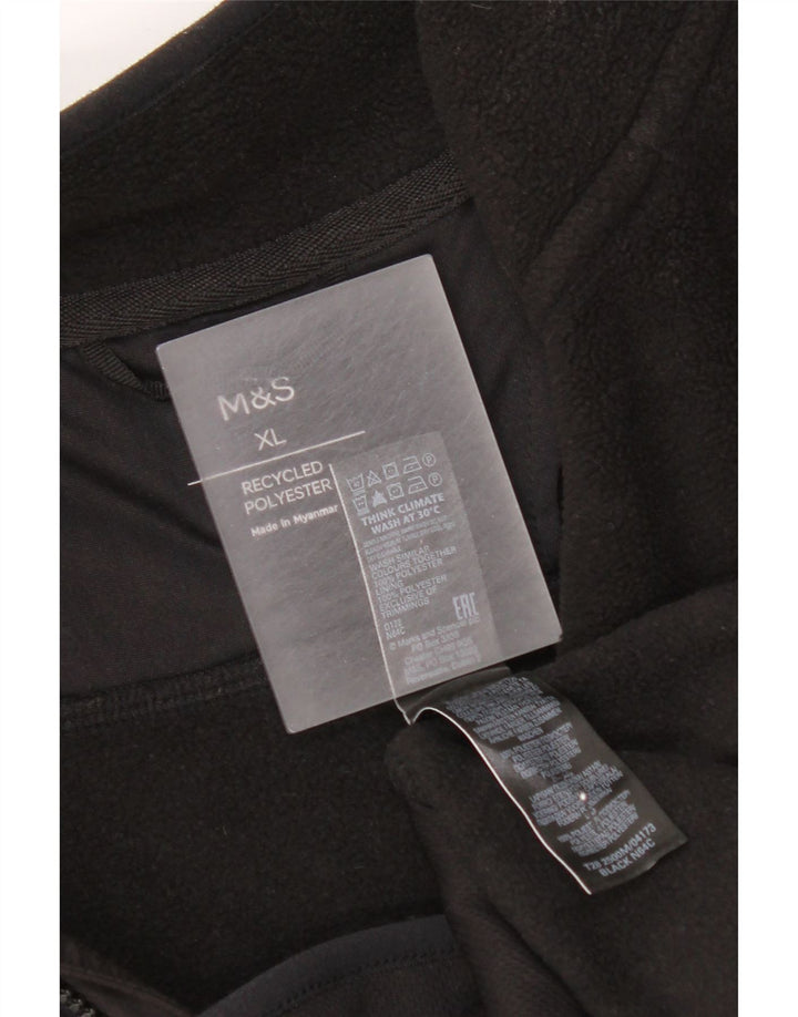 Marks & Spencer Veste polaire pour homme UK 42 XL Noir Polyester