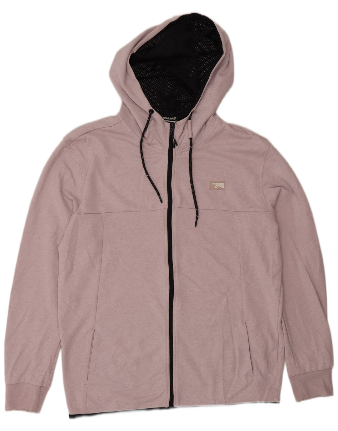 Jack & Jones Pull à capuche zippé pour homme Large Rose Polyester