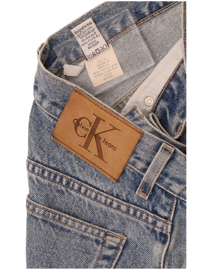 Calvin Klein Jean Slim W32 L28 Homme Bleu Coton