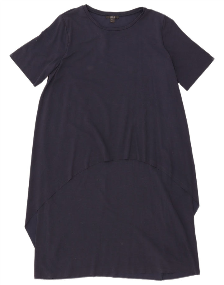 Cos Robe Tente Femme UK 14 Medium Bleu Marine Viscose