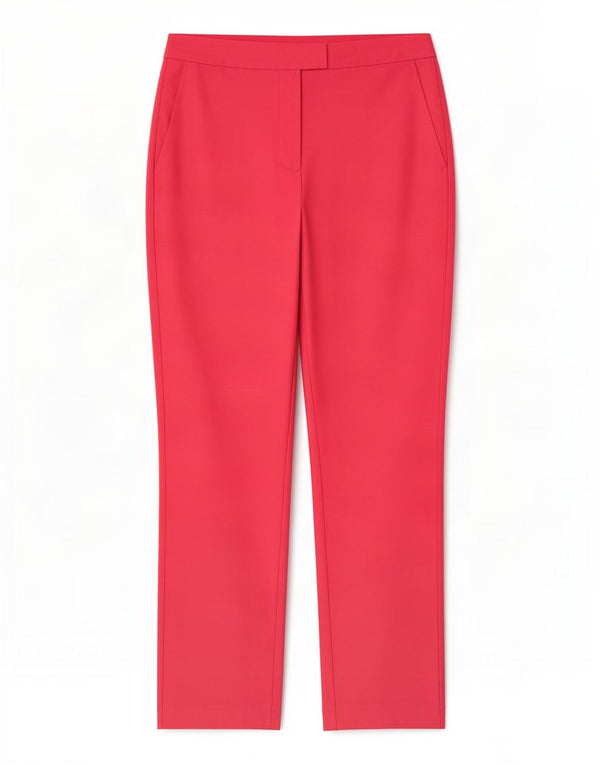 John Lewis Pantalon de costume droit pour femme UK 12 Medium W32 L29 Rose