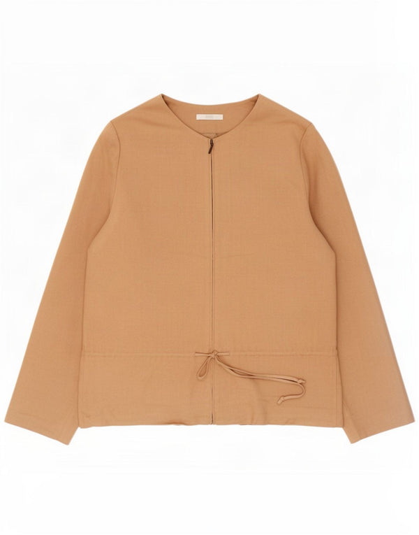 Marks & Spencer Veste blazer coupe standard avec fermeture éclair pour femme UK 20 2XL Beige