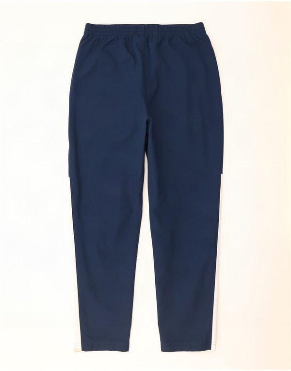 Under Armour Mens Loose Fit Tracksuit Trousers Large Navy Blue Colourblock