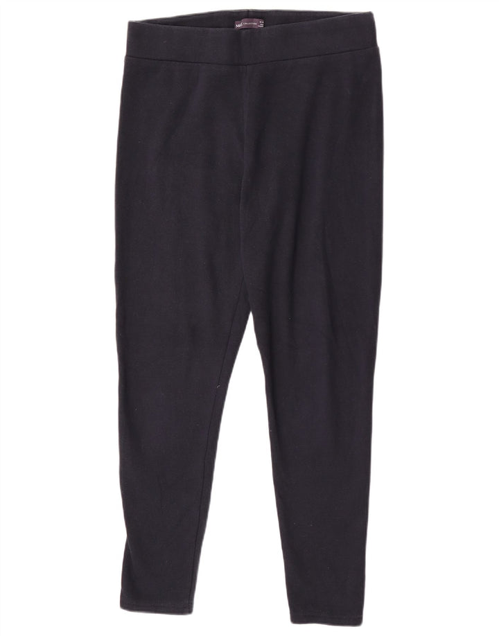 Marks & Spencer Leggings Femme UK 14 Large Bleu Marine Polyester