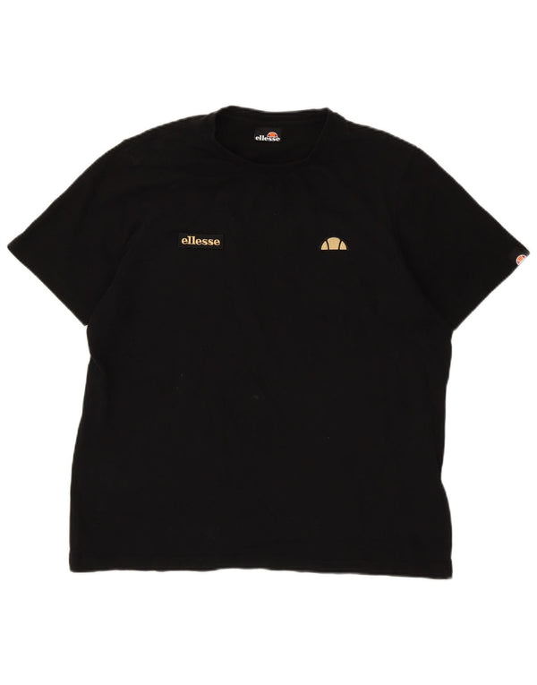 Ellesse T-Shirt Homme Haut Large Noir Coton
