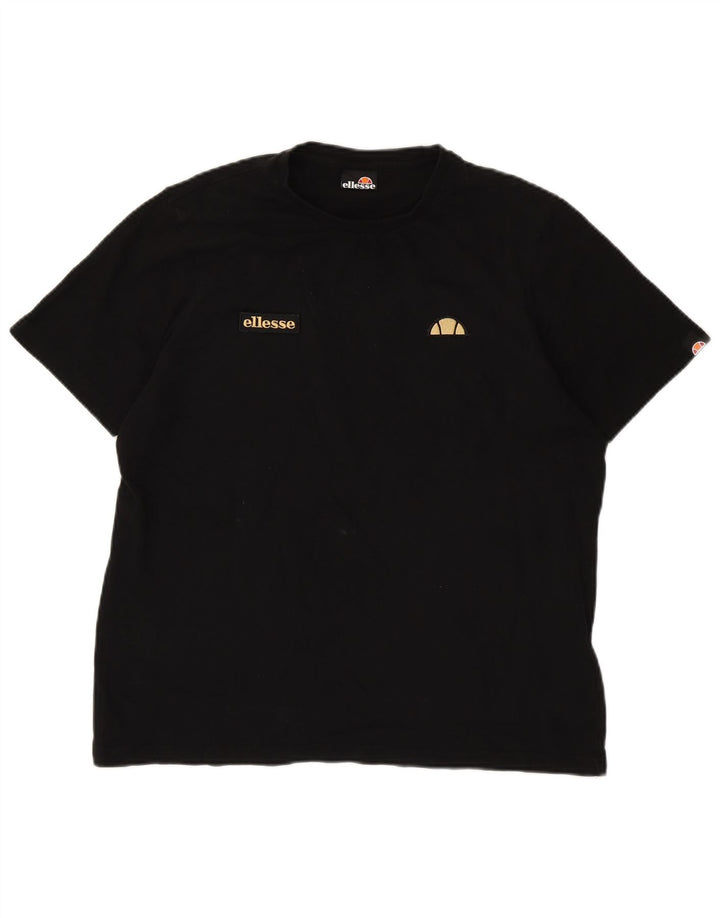 Ellesse T-Shirt Homme Haut Large Noir Coton
