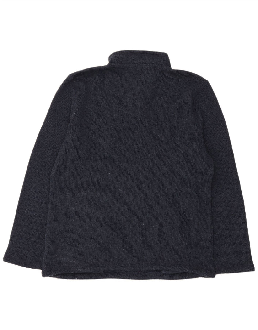 Weird Fish Pull à col boutonné pour homme en polyester bleu marine Taille L