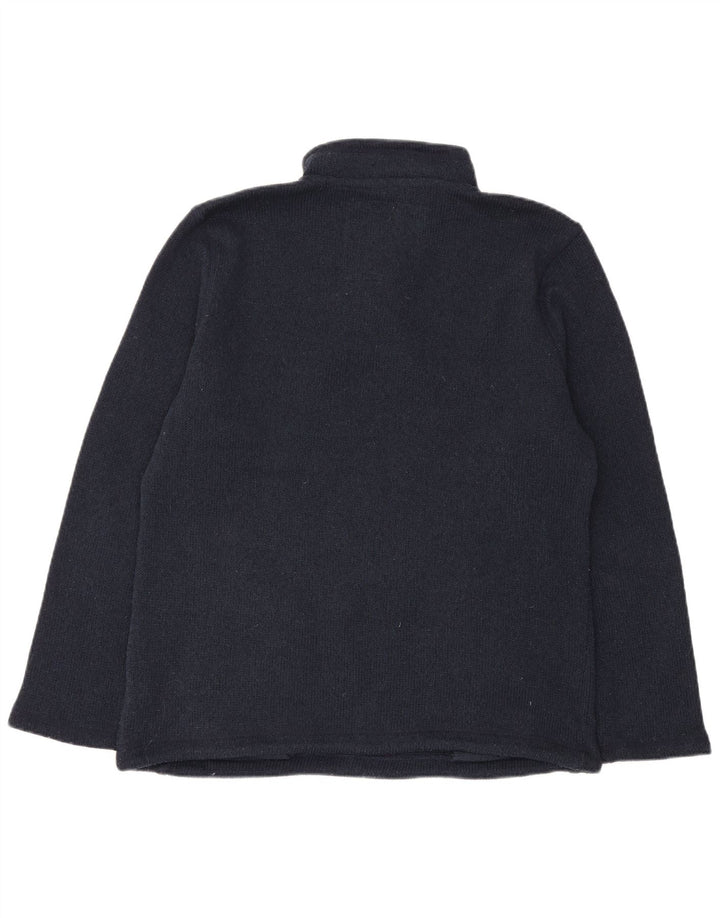 Weird Fish Pull à col boutonné pour homme en polyester bleu marine Taille L