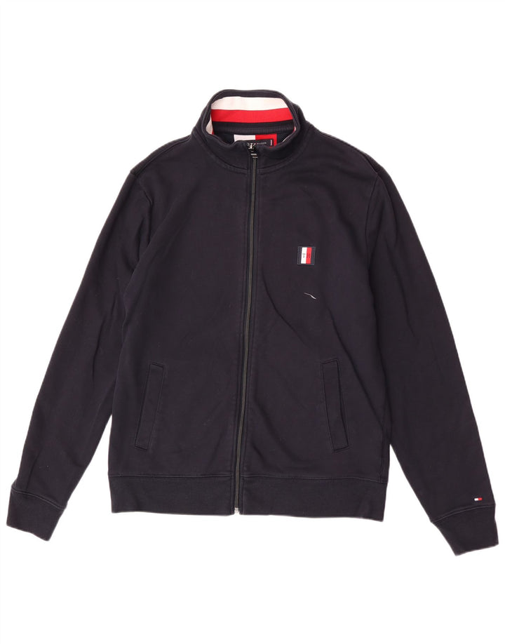 Tommy Hilfiger Veste de survêtement pour homme en coton bleu marine Taille L