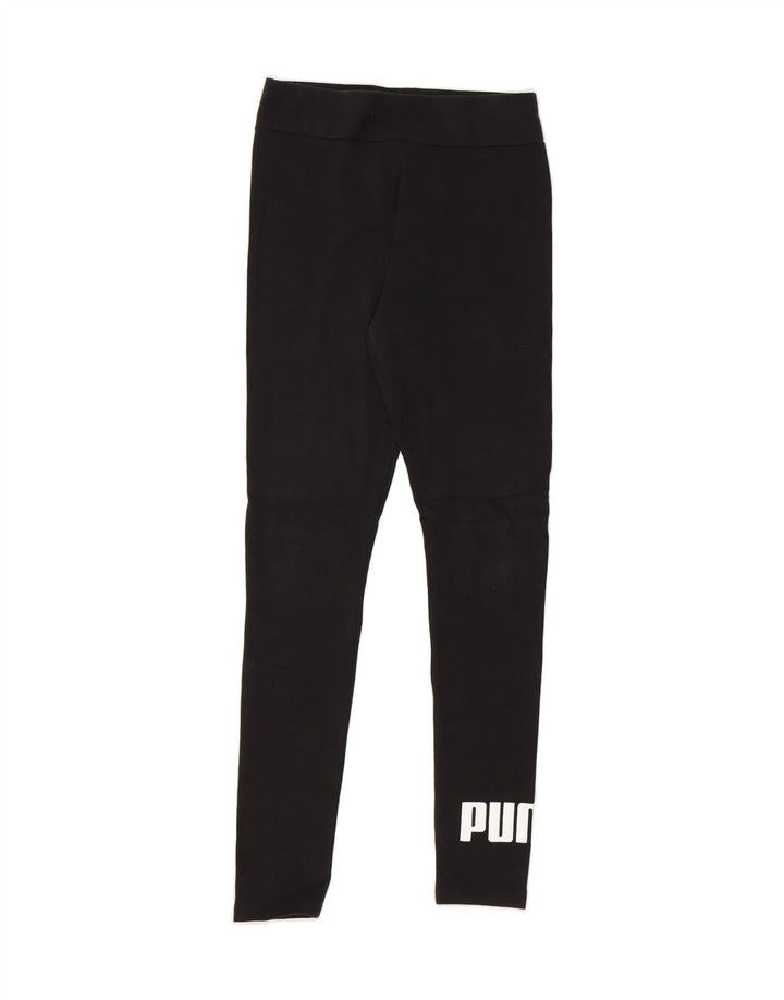 PUMA Womens Graphic Leggings UK 6 XS  Black Vintage Puma and Second-Hand Puma from Messina Hembry 