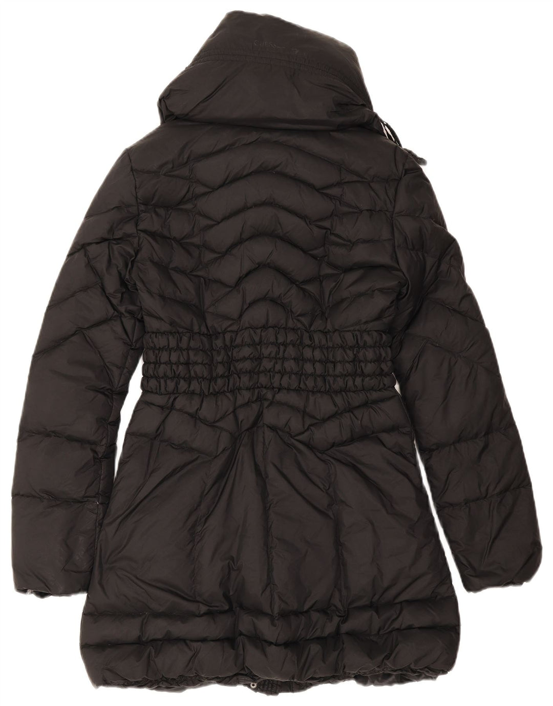 Guess Manteau rembourré pour femme UK 8 Small Noir Polyester