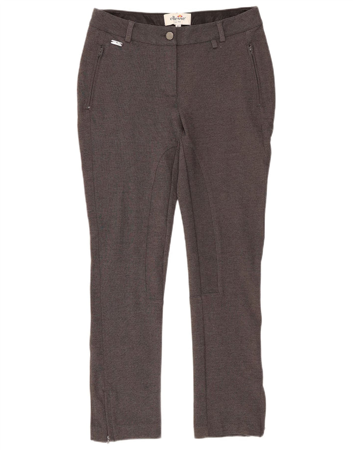 ELLESSE Pantalon Chino Slim Femme IT 42 Medium W28 L27 Gris Rayonne
