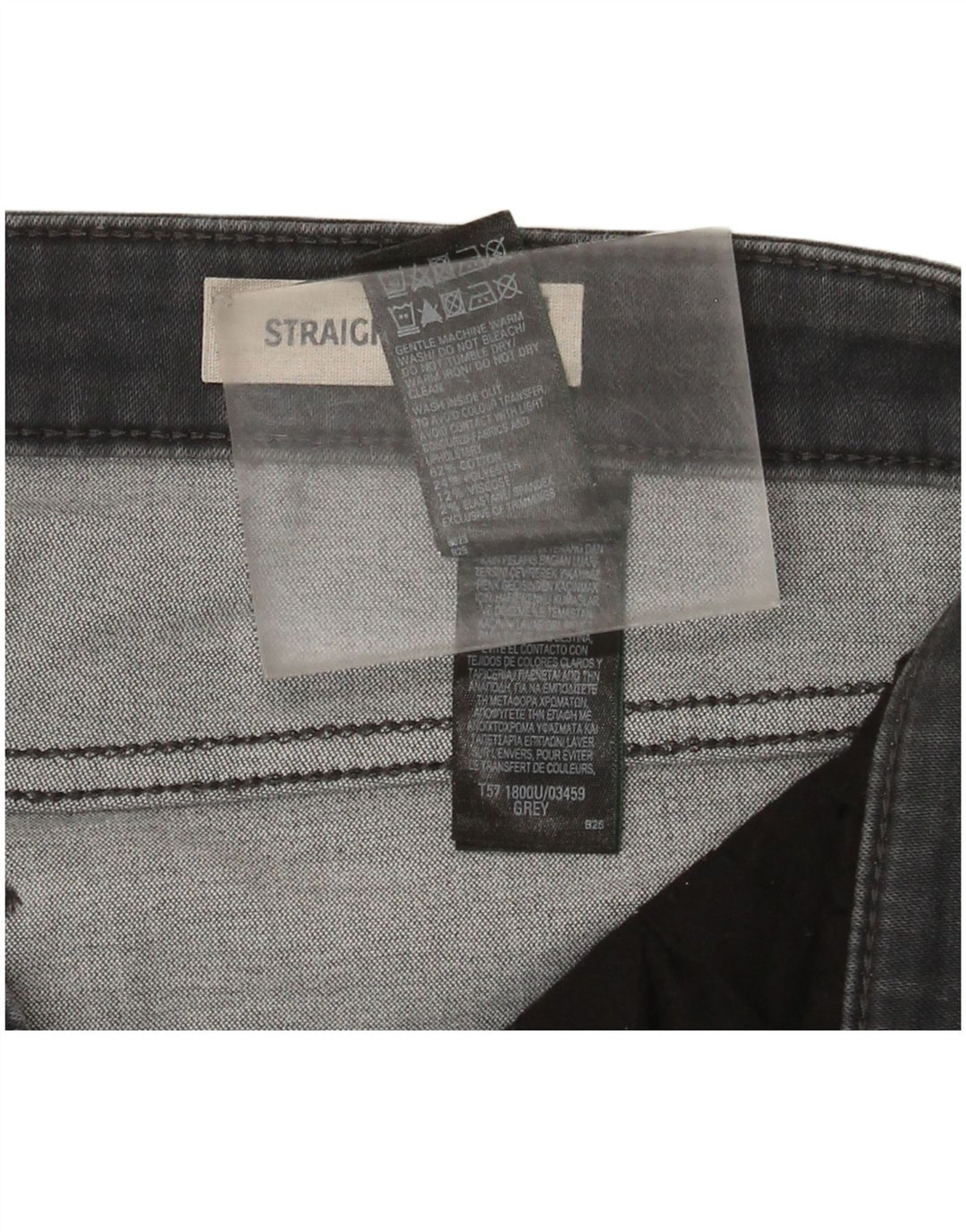 Marks & Spencer Jean droit régulier pour femme UK 14 Large W32 L30 Gris