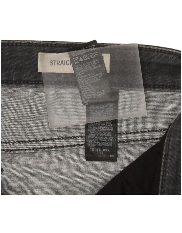 Marks & Spencer Jean droit régulier pour femme UK 14 Large W32 L30 Gris
