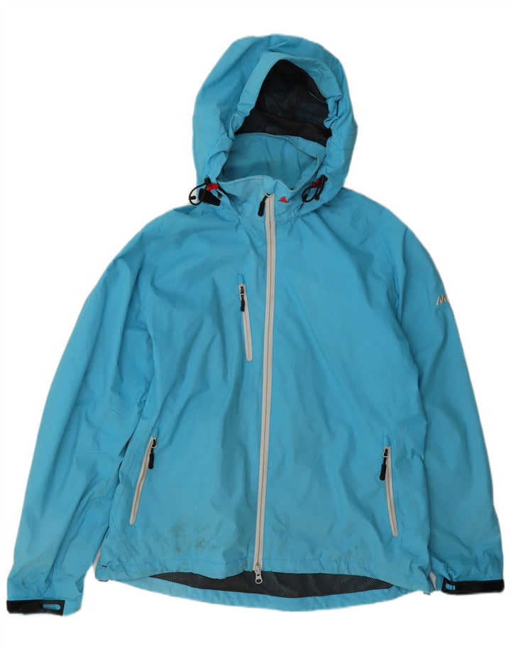 Musto Veste de pluie à capuche pour femme UK 16 Large Bleu Polyamide