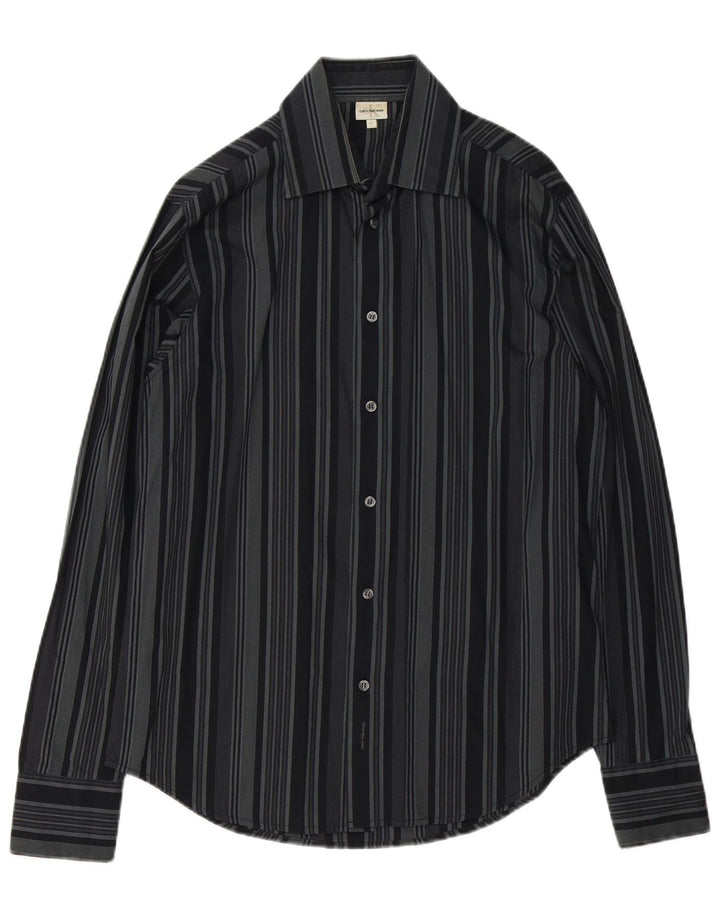 Calvin Klein Jeans Chemise Homme Coton Rayé Noir Moyen