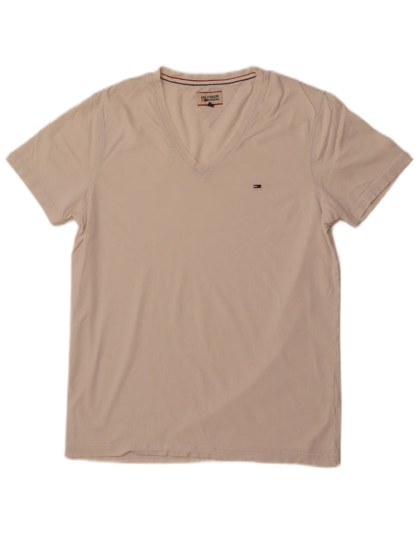 TOMMY HILFIGER T-Shirt Homme Haut Large Blanc