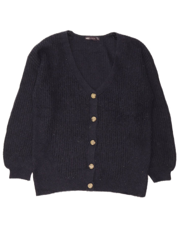 Marks & Spencer Pull cardigan surdimensionné pour femme UK 10 Small Bleu marine