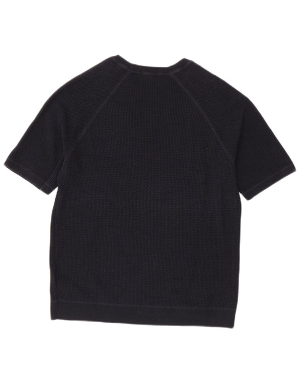 Cos T-Shirt Homme Top Bleu Marine Moyen Coton
