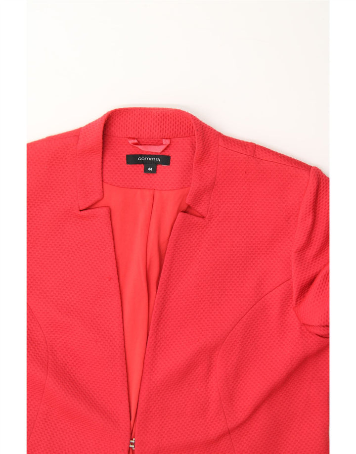 COMMA, Womens Blazer Jacket IT 44 Medium Red Polyester Vintage Comma, and Second-Hand Comma, from Messina Hembry 