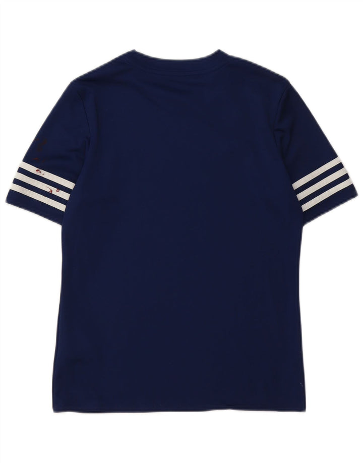 Adidas Garçons Climalite T-Shirt Top 11-12 ans Grand Bleu Marine Polyester