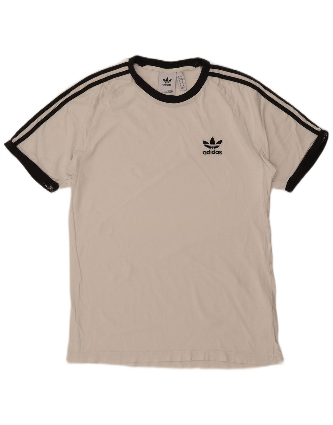 ADIDAS T-Shirt Homme Blanc Moyen Coton