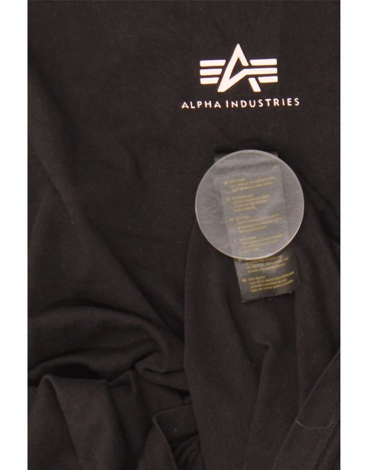 Alpha Industries T-Shirt Homme Noir Moyen Coton