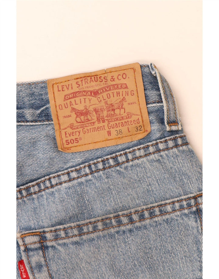 Levi's Short en Jean 505 Femme W38 XL Bleu