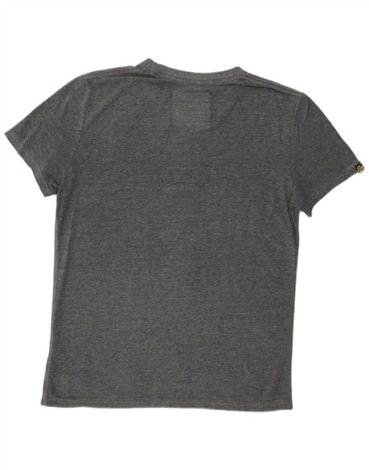 SUPERDRY T-Shirt Graphique Homme Gris Moyen Coton