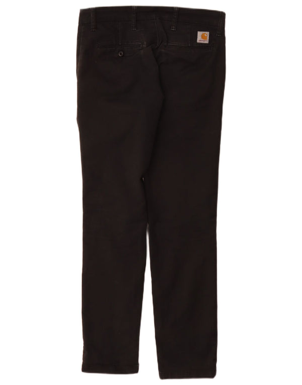 Carhartt Pantalon Chino Slim Fit Homme W30 L32 Coton Noir