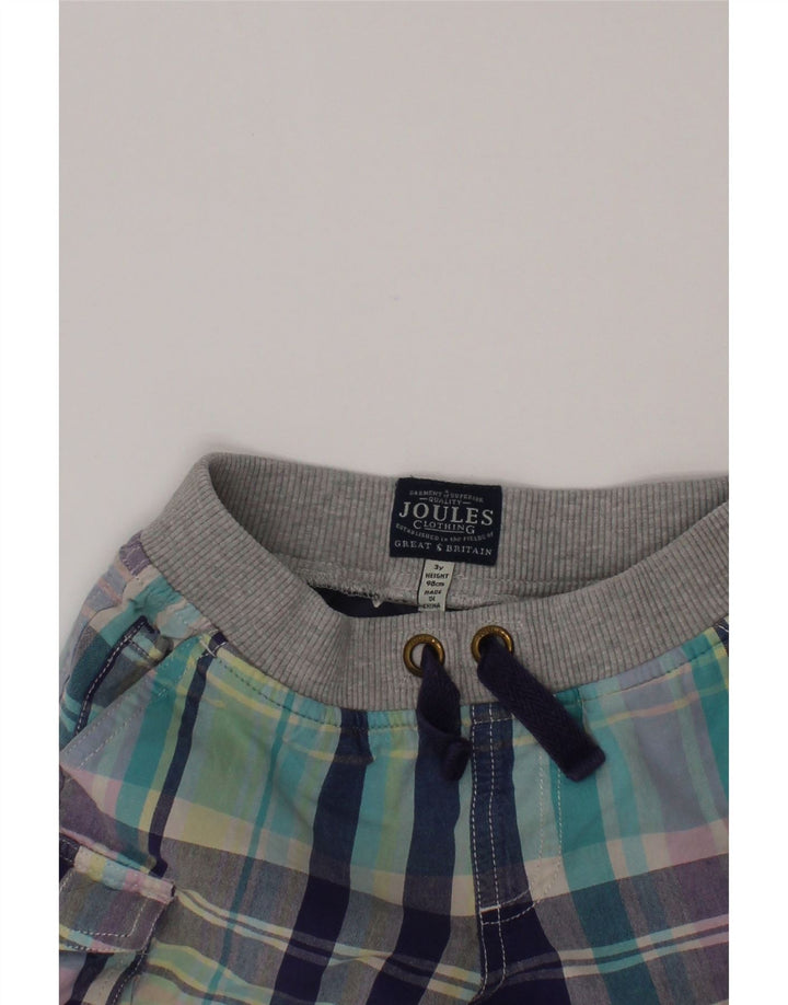Joules Short Cargo Fille 2-3 Ans W20 Carreaux Multicolores