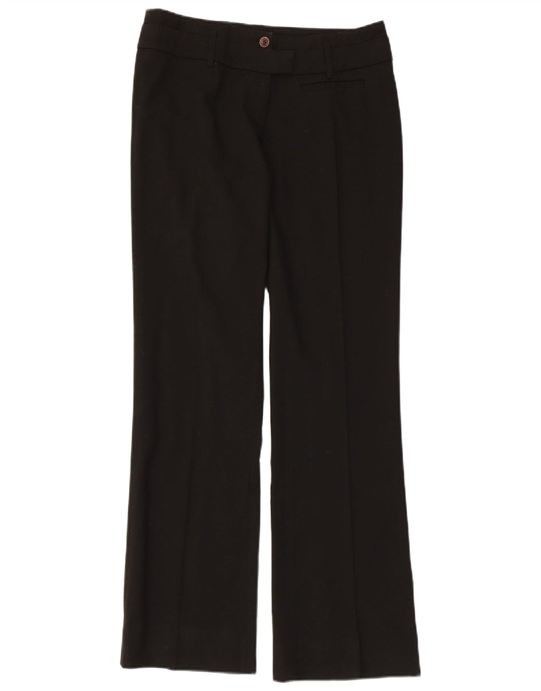 TRUSSARDI Pantalon de Costume Bootcut Femme IT 40 Small W32 L29 Noir Polyester