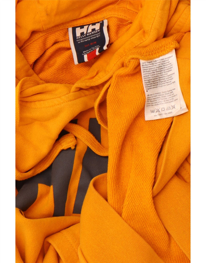 HELLY HANSEN Pull à capuche graphique pour homme en coton jaune moyen