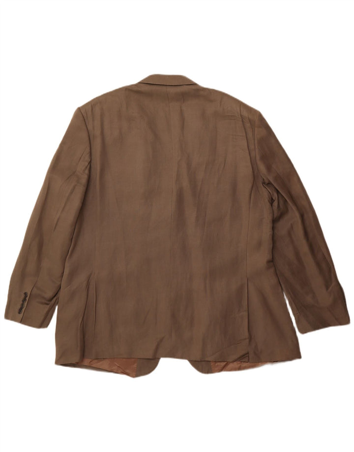 Marks & Spencer Veste blazer à 2 boutons pour homme UK 38 Kaki moyen en soie