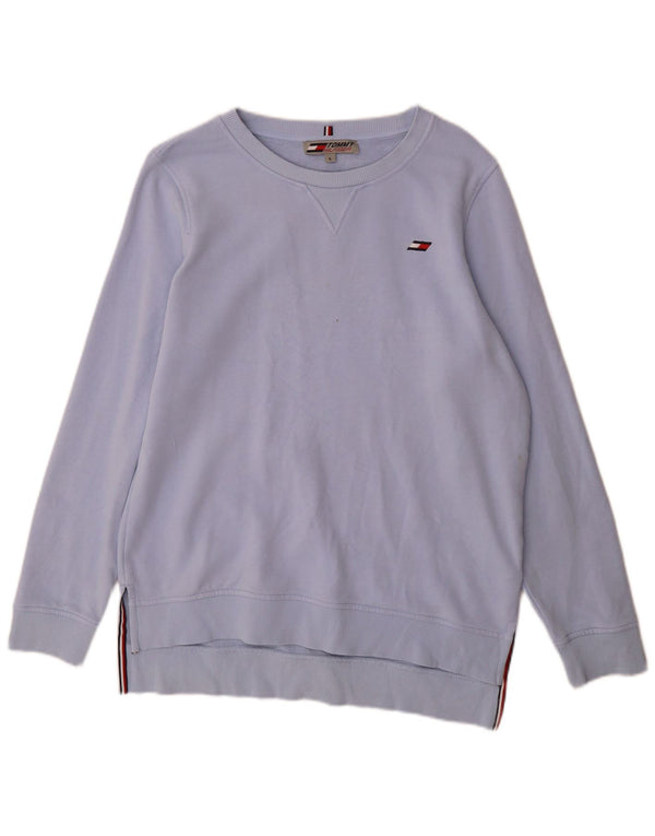 Tommy Hilfiger Sweat-shirt pour femme UK 16 Large Bleu Coton