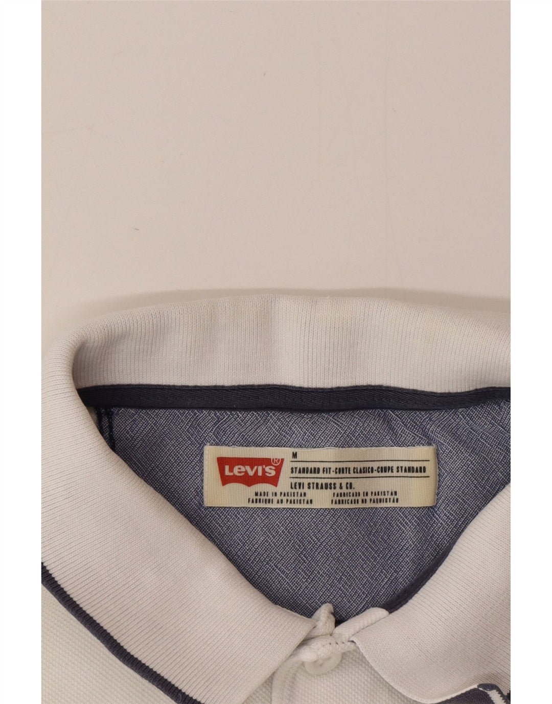 Levi's Polo Standard Fit Homme Blanc Moyen