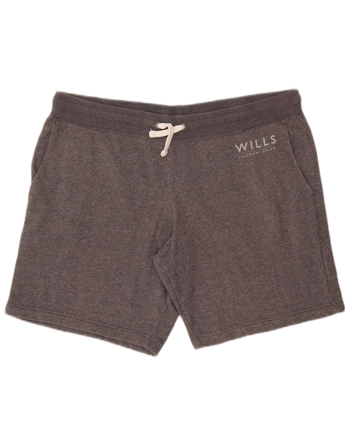 Jack Wills Short de Sport Salcombe Devon XL Homme Gris Coton